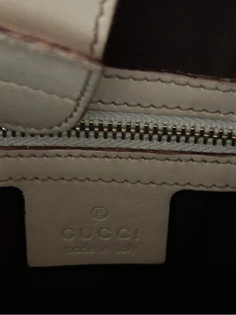 Gucci White & Brown GG Canvas Hobo Shoulder Bag - Picture 9 of 9